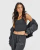 Lightweight Straight Leg Joggers with Graphic | Coal sold by Oner Active