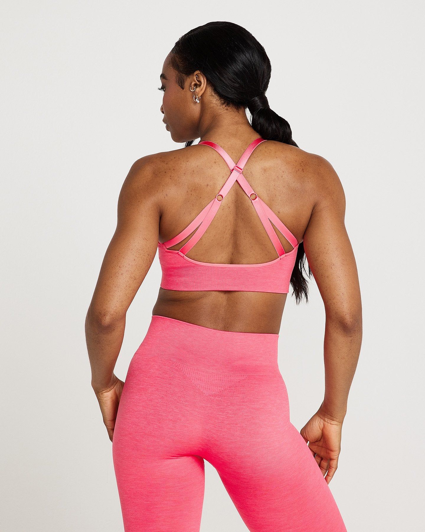 Classic Seamless Sports Bra | Guava Marl sold by Oner Active product image thumbnail 3