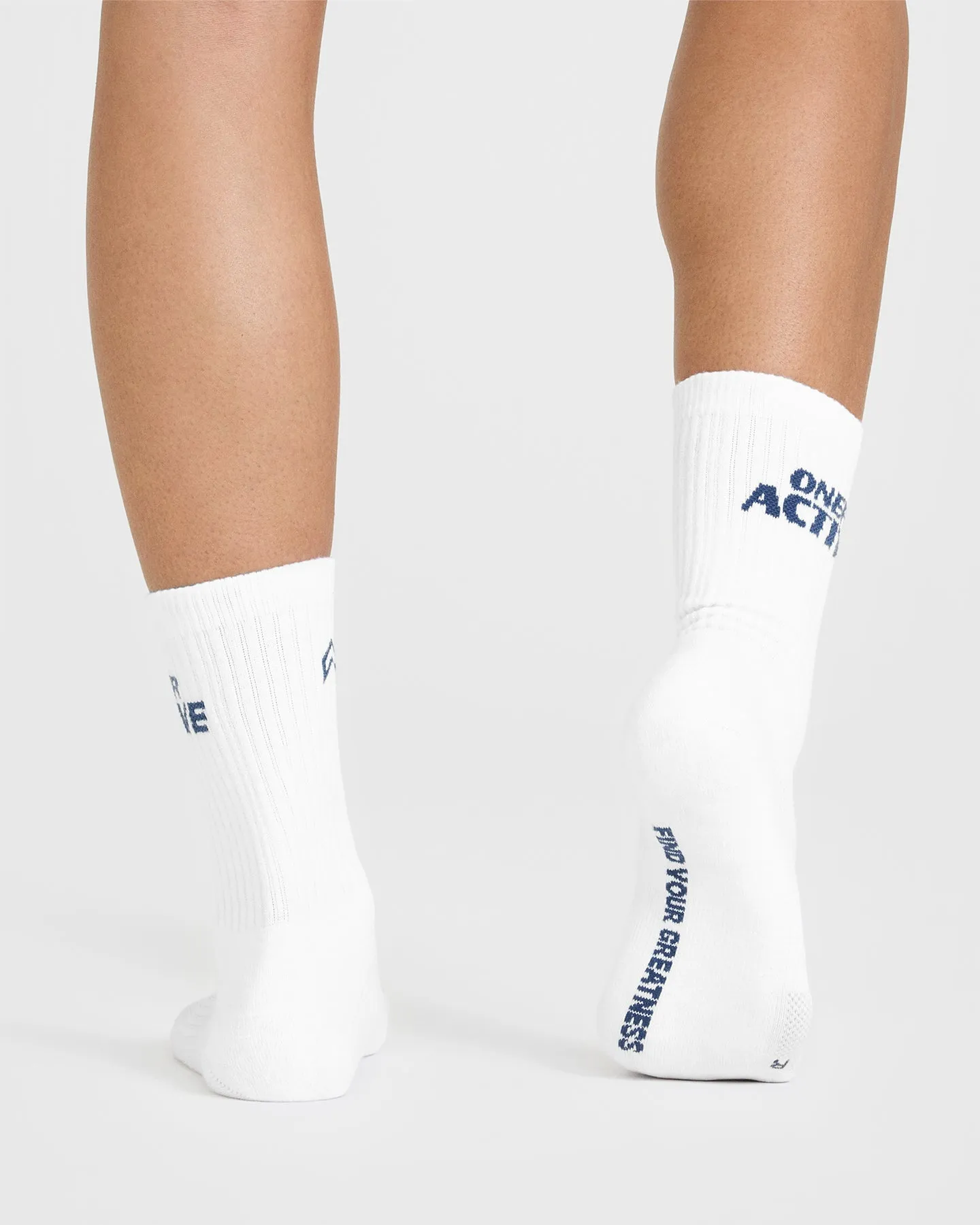 Oner Active Crew Socks 1 Pack | Shadow Blue/White sold by Oner Active product image thumbnail 3