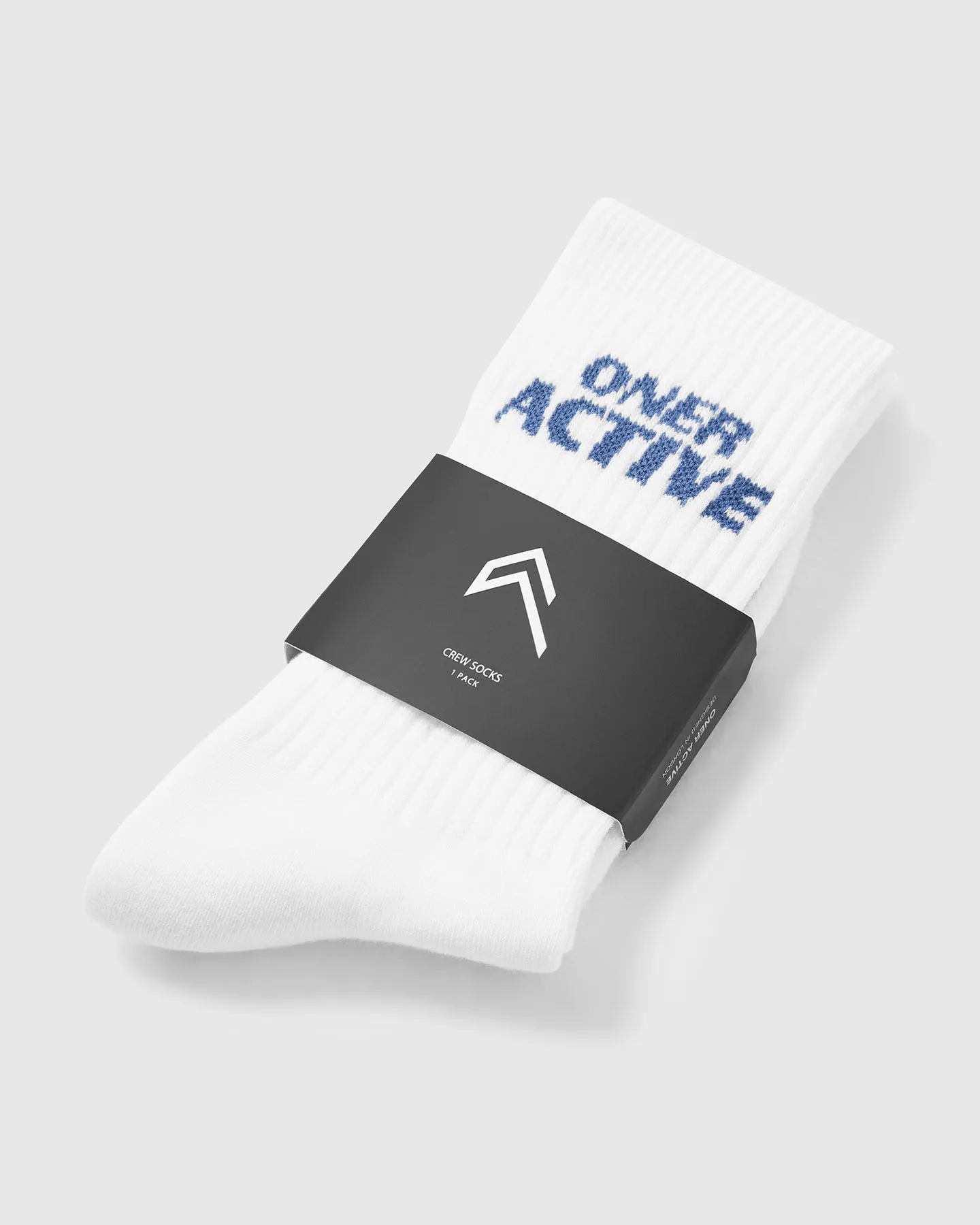 Oner Active Crew Socks 1 Pack | Shadow Blue/White sold by Oner Active product image thumbnail 4