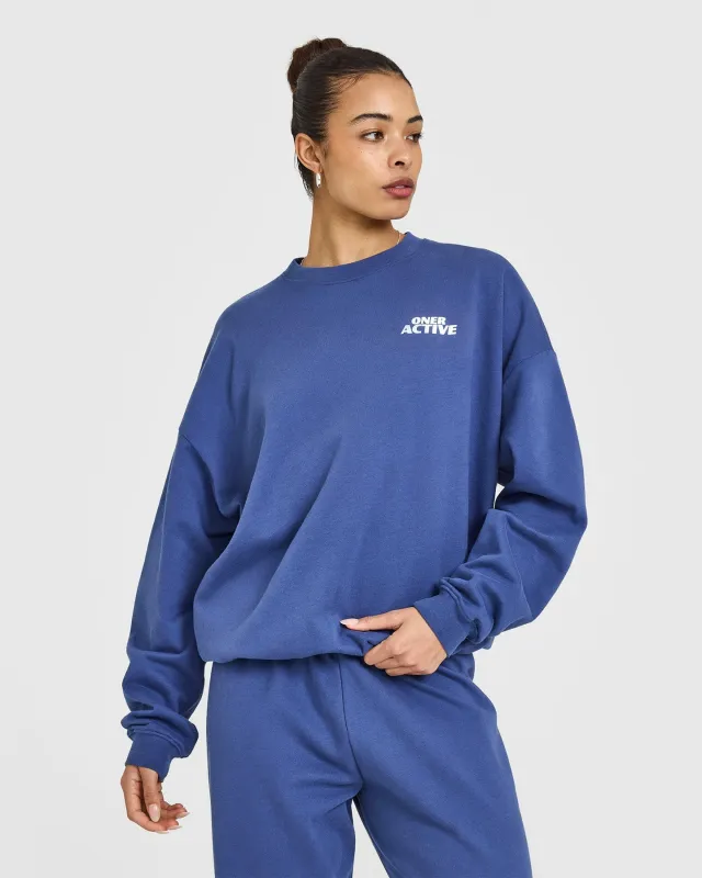Lightweight Graphic Sweatshirt | Shadow Blue sold by Oner Active