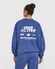 Lightweight Graphic Sweatshirt | Shadow Blue sold by Oner Active