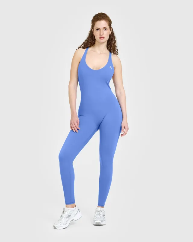 Unified Scoop Back All In One Long | Glaucous Blue sold by Oner Active