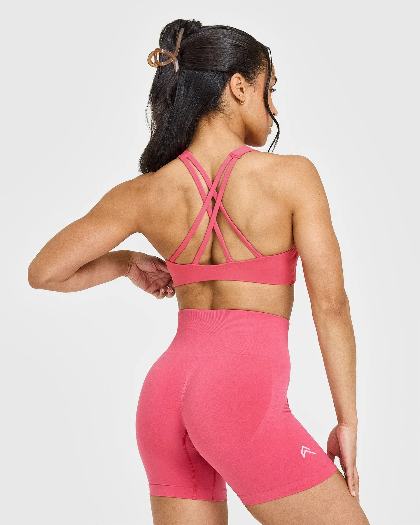 EasyLift™ High Neck Sports Bra | Velvet Pink sold by Oner Active product image thumbnail 4