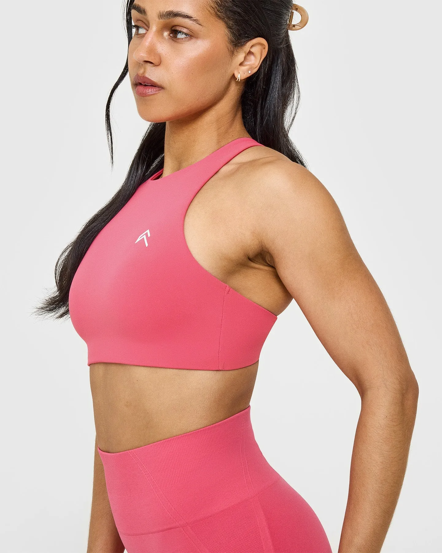 EasyLift™ High Neck Sports Bra | Velvet Pink sold by Oner Active product image thumbnail 5