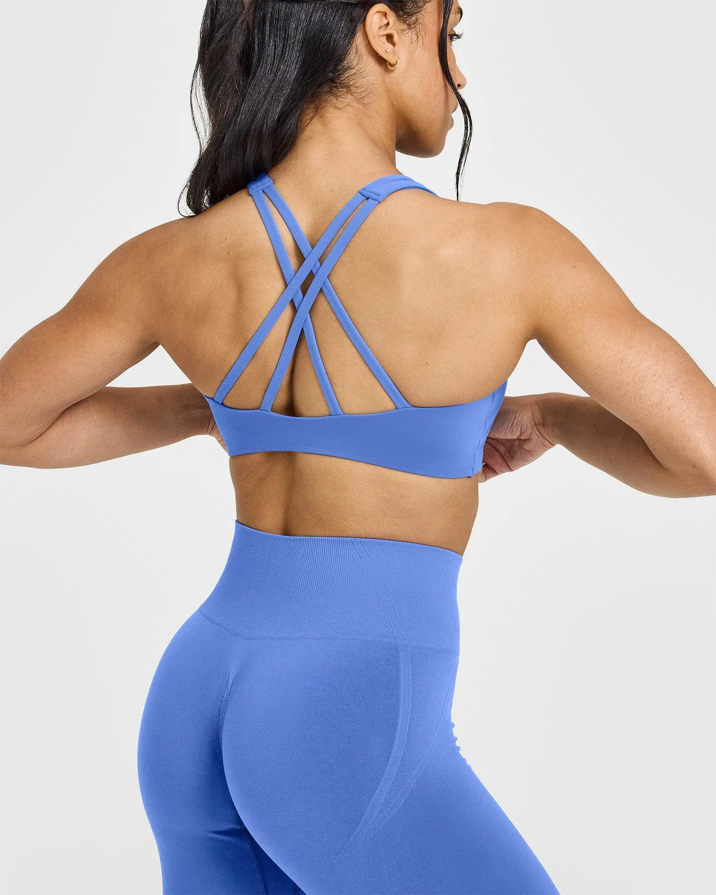 EasyLift™ High Neck Sports Bra | Glaucous Blue sold by Oner Active product image thumbnail 5