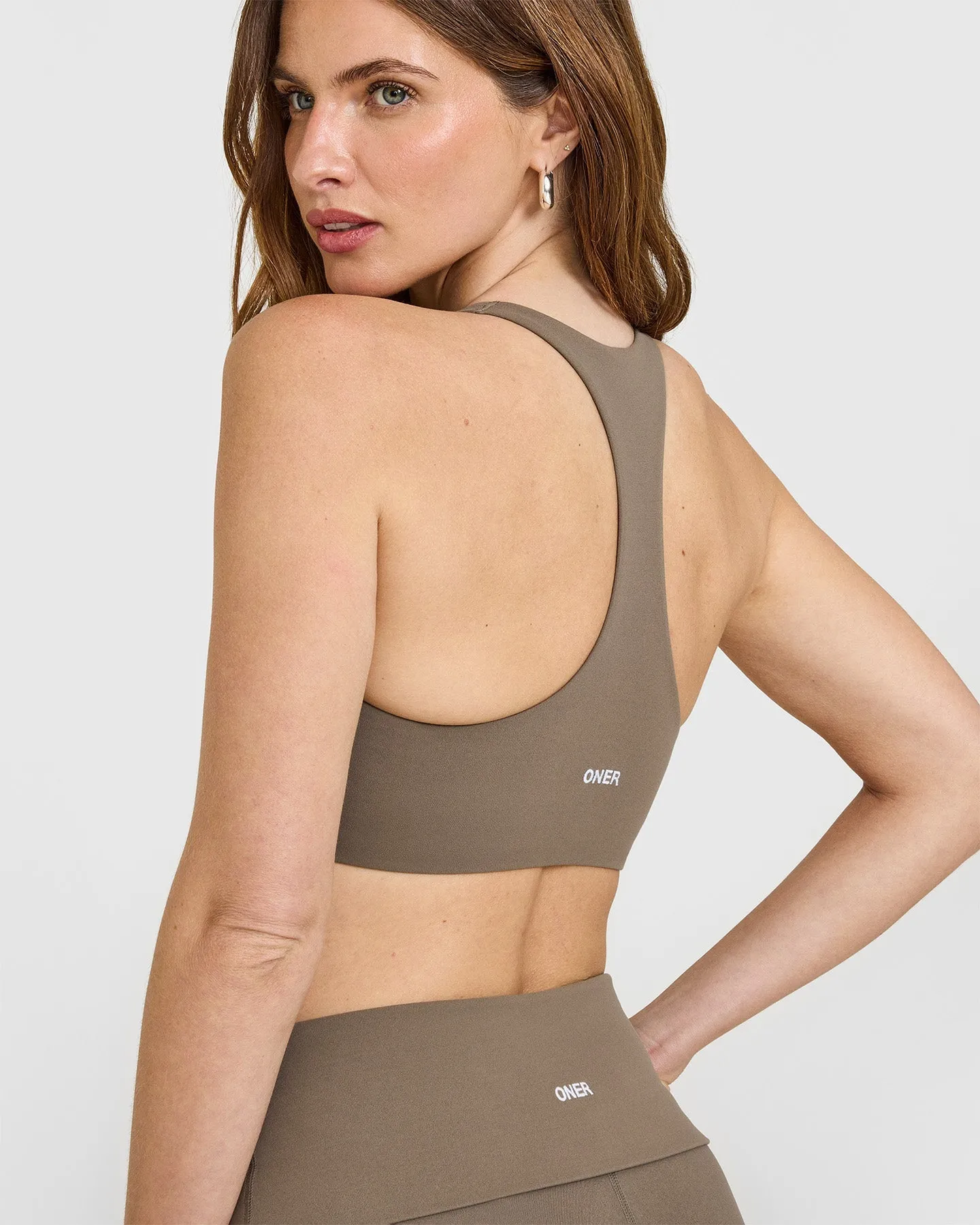 SoftMotion™ Sports Bra | Moss Brown sold by Oner Active product image thumbnail 4