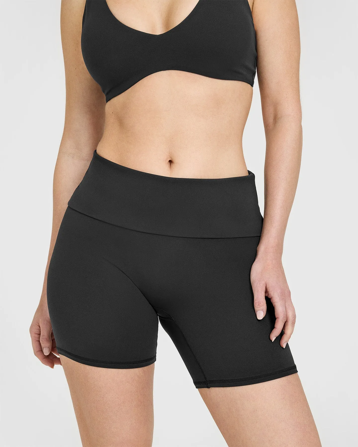 SoftMotion™ Fold Over Shorts 6" | Soft Black sold by Oner Active product image thumbnail 5