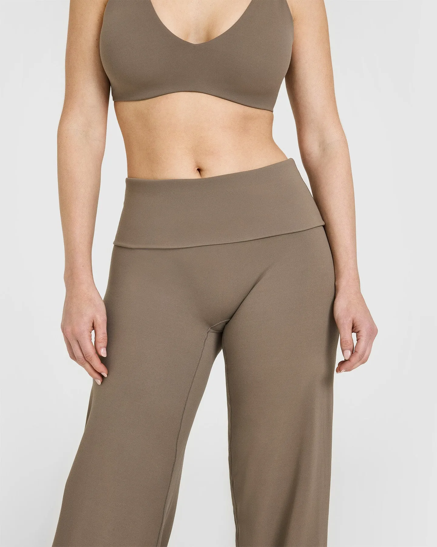SoftMotion™ Fold Over Straight Leg Bottoms | Moss Brown sold by Oner Active product image thumbnail 5