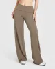 SoftMotion™ Fold Over Straight Leg Bottoms | Moss Brown sold by Oner Active