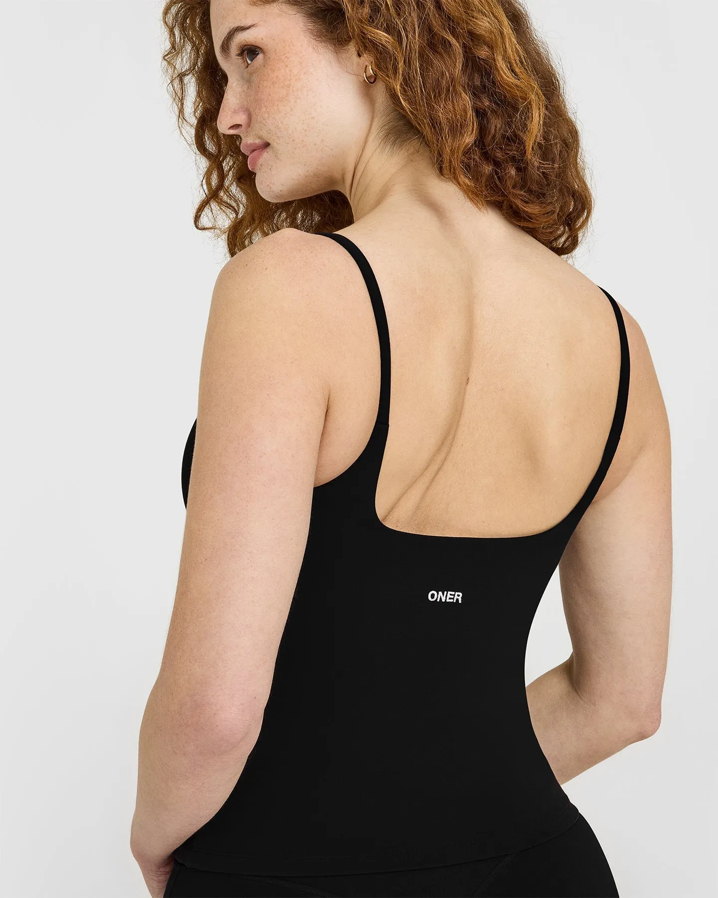 SoftMotion™ Strappy Vest with Built in Bra Shelf | Black sold by Oner Active product image thumbnail 5
