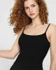SoftMotion™ Strappy Mid Vest with Built in Bra Shelf | Black sold by Oner Active