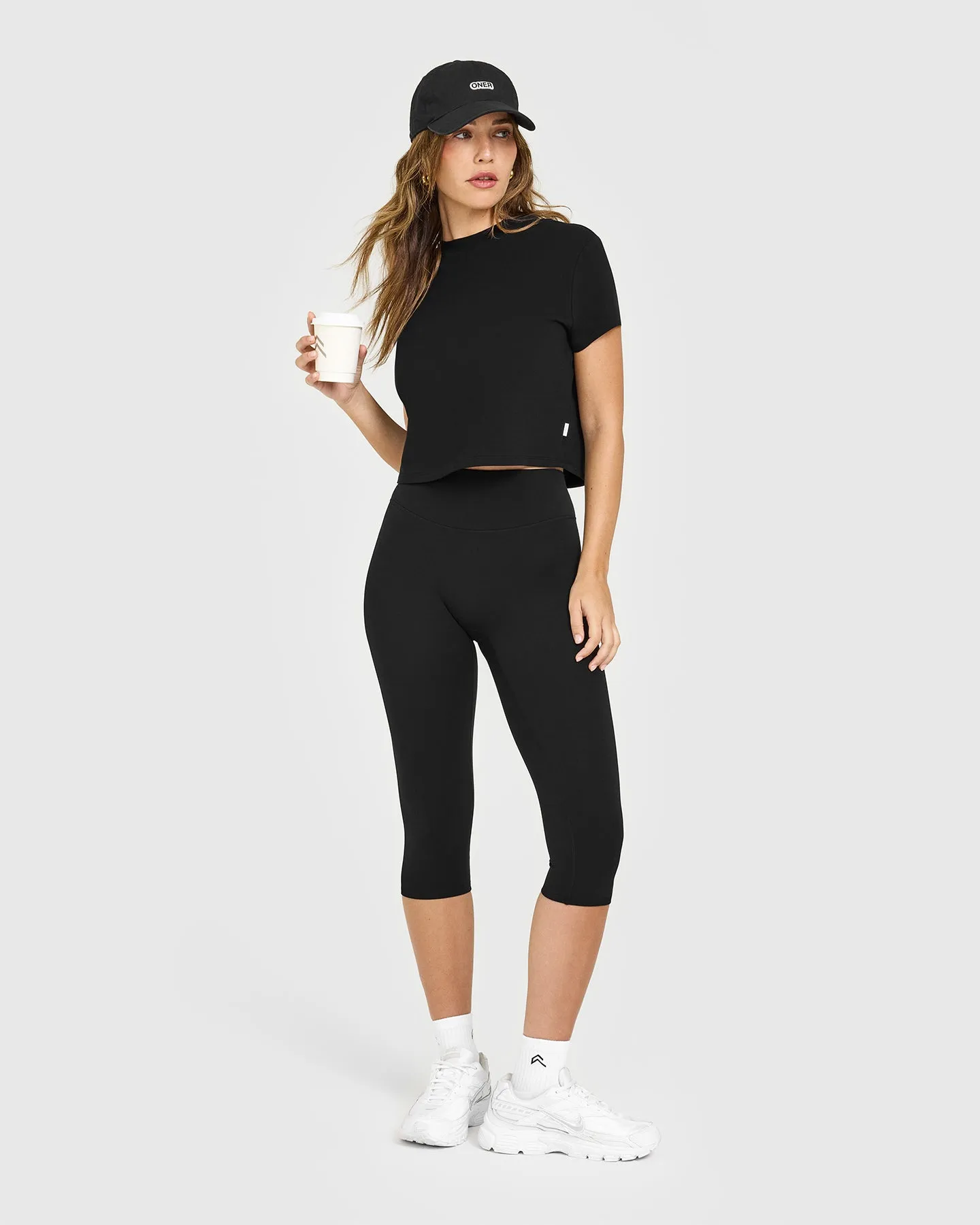 Cotton Relaxed T-Shirt | Black sold by Oner Active product image thumbnail 3