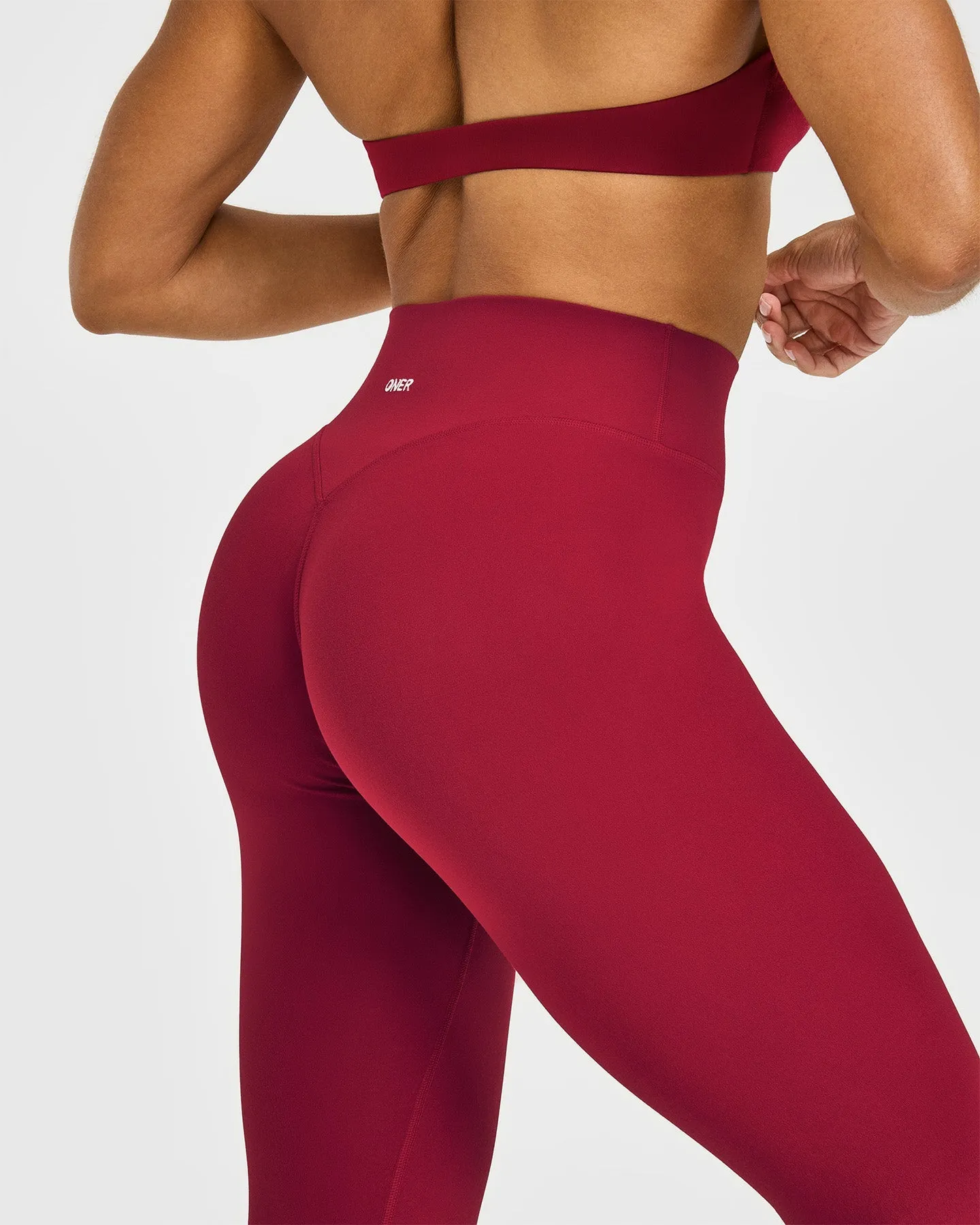 SoftMotion™ High Waisted Leggings | Ruby Red sold by Oner Active product image thumbnail 4