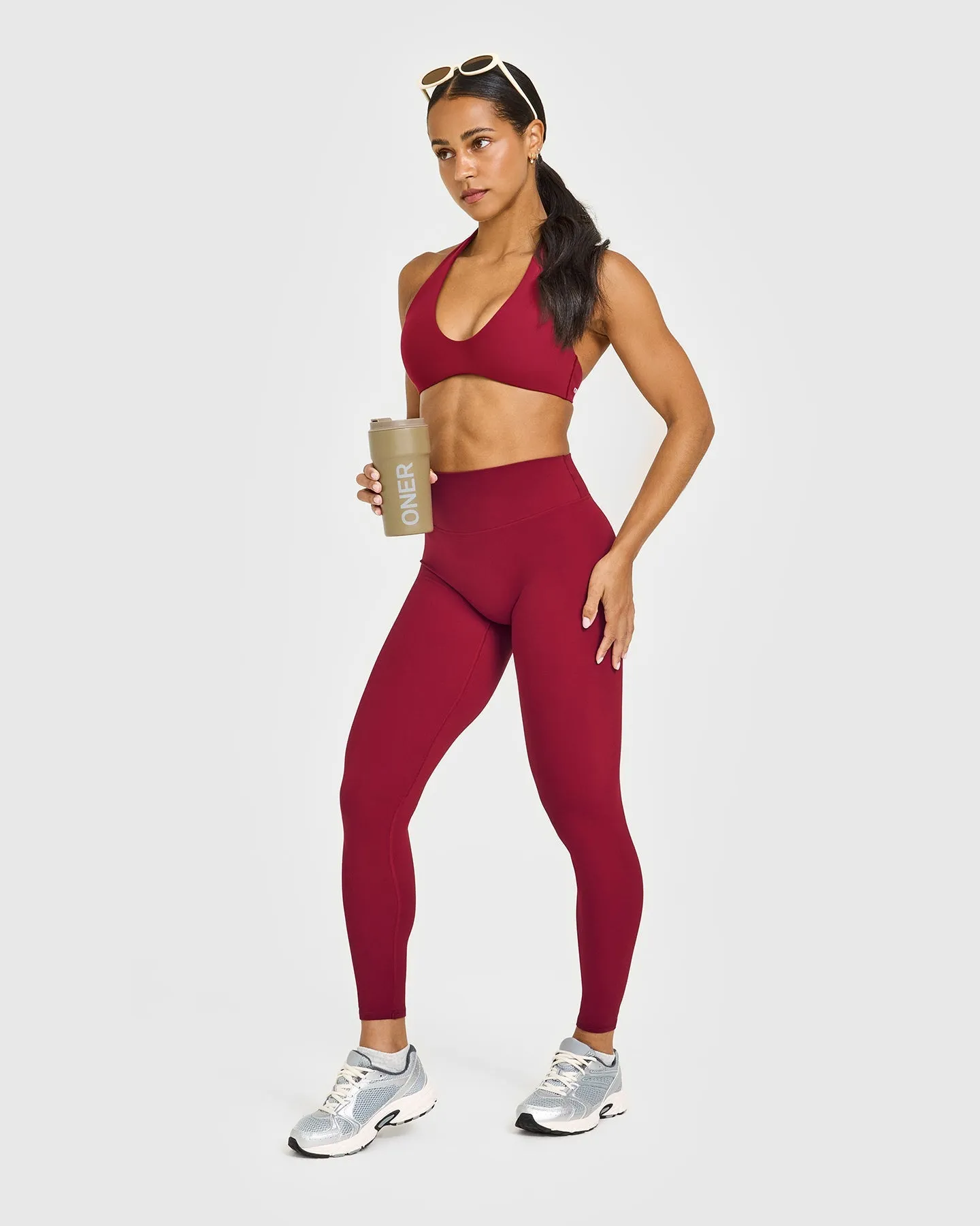 SoftMotion™ High Waisted Leggings | Ruby Red sold by Oner Active product image thumbnail 3