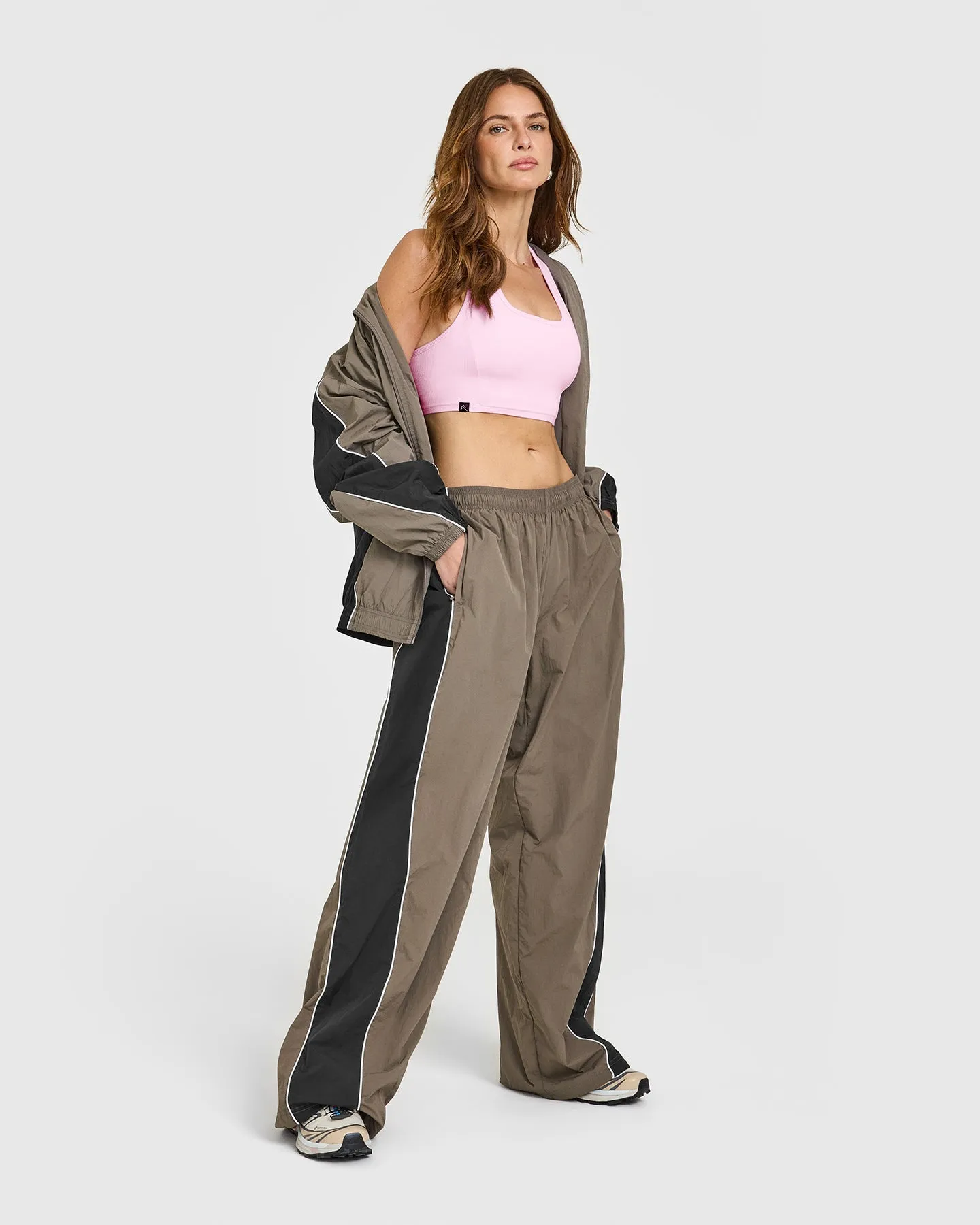 Mellow™ Rib Square Neck Bra | Chalk Pink sold by Oner Active product image thumbnail 2