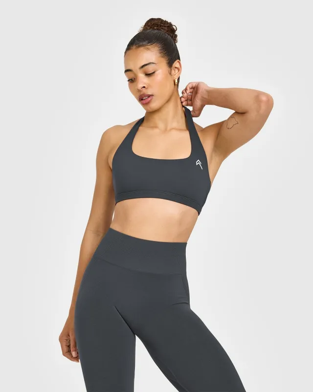 EasyLift™ Halter Bralette | Coal sold by Oner Active