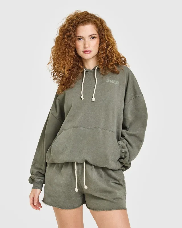 Raw Lounge Oversized Hoodie | Washed Alpine Green sold by Oner Active