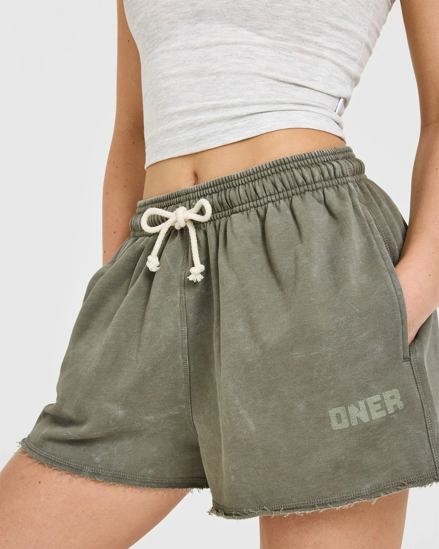 Raw Lounge Oversized Shorts | Washed Alpine Green sold by Oner Active product image thumbnail 5