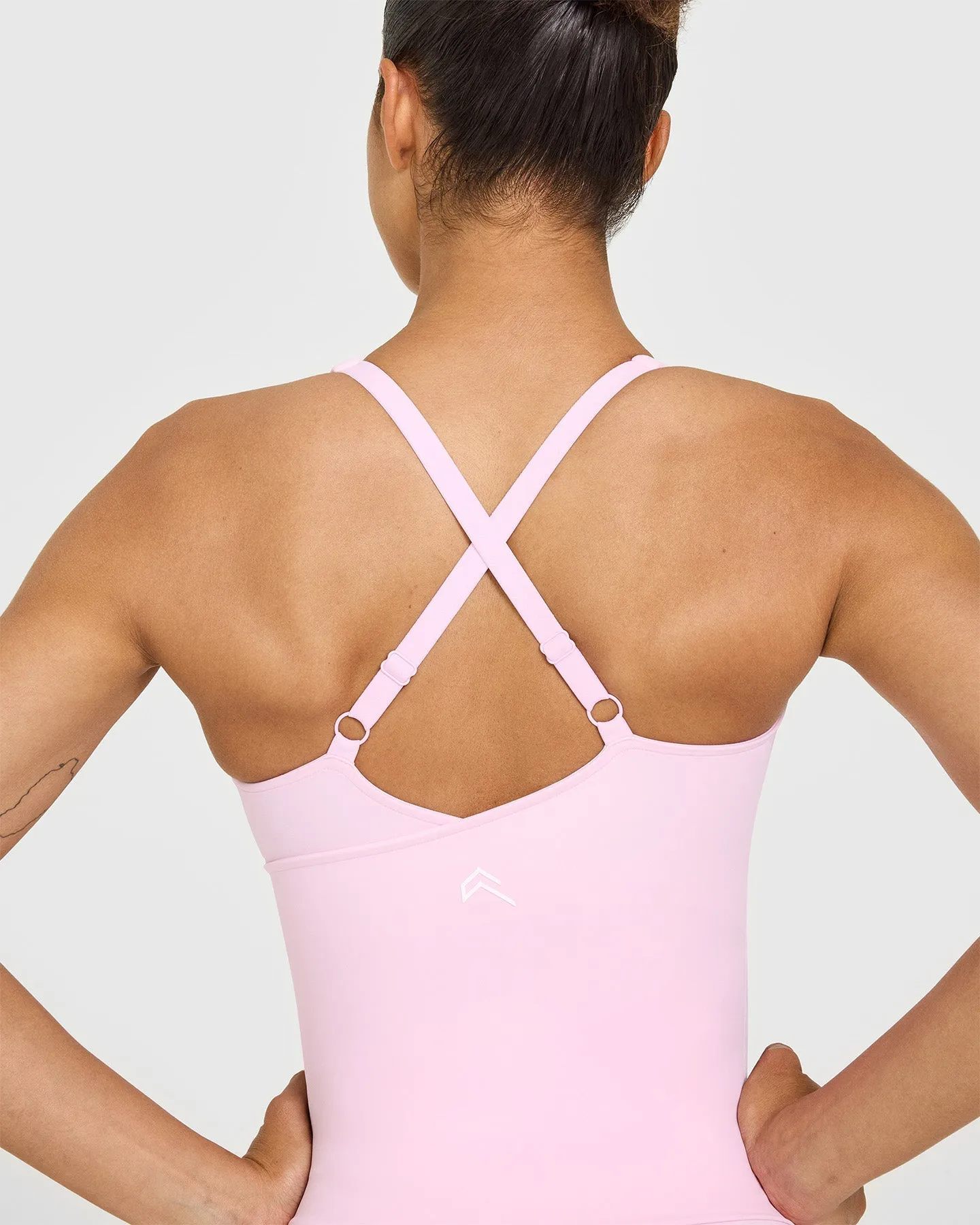 Unified V Neck Cross Back Vest | Chalk Pink sold by Oner Active product image thumbnail 4