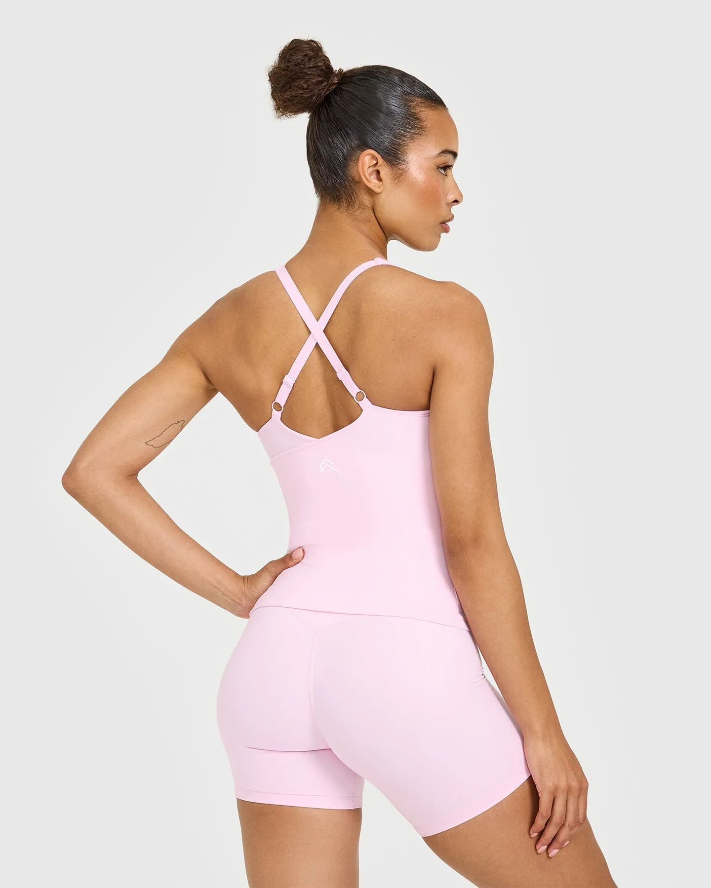 Unified V Neck Cross Back Vest | Chalk Pink sold by Oner Active product image thumbnail 2