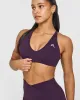 Unified Micro Bralette White Logo | Blackberry Purple sold by Oner Active