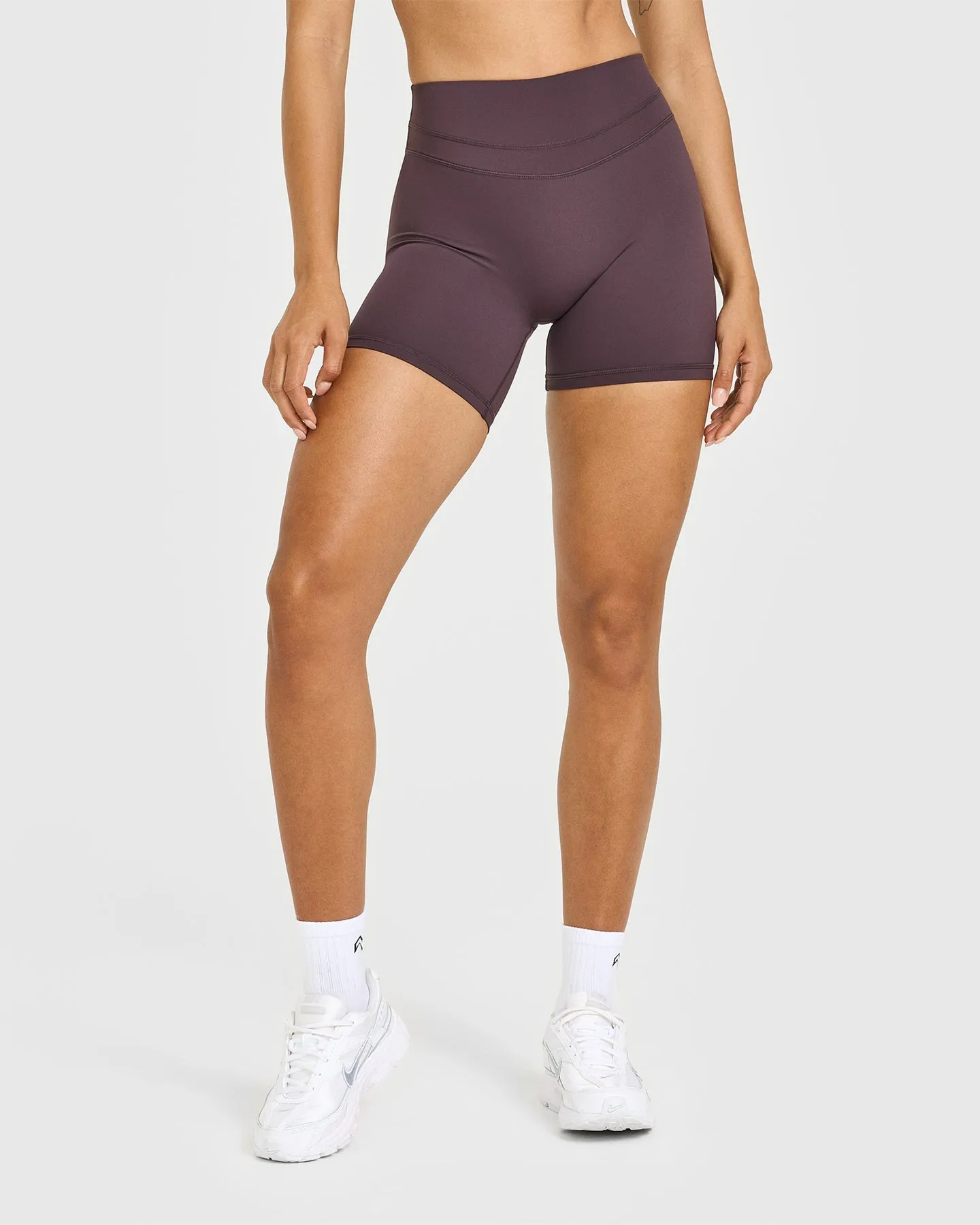 Unified High Waisted Shorts 6" | Dark Umber Brown sold by Oner Active