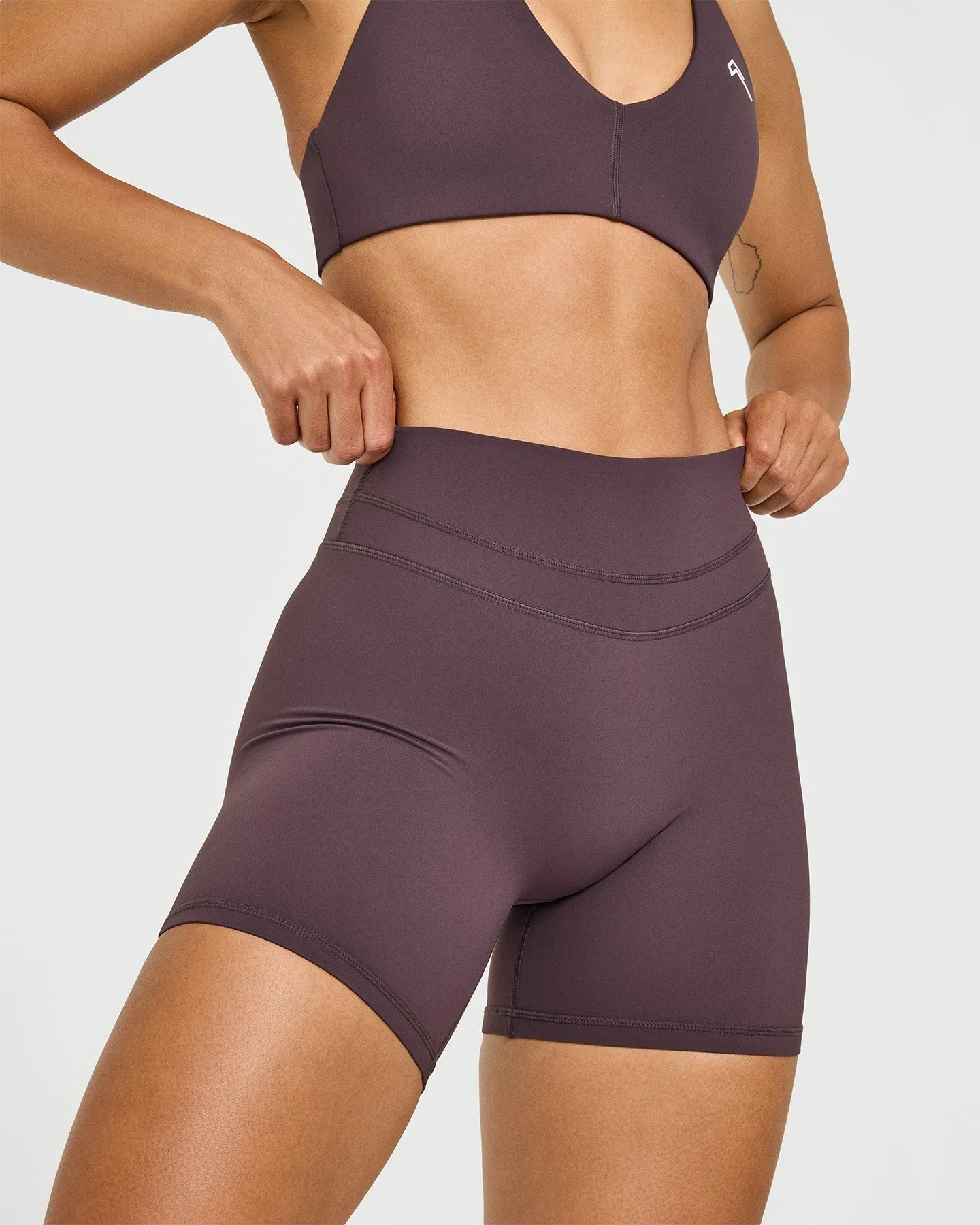 Unified High Waisted Shorts 6" | Dark Umber Brown sold by Oner Active product image thumbnail 5