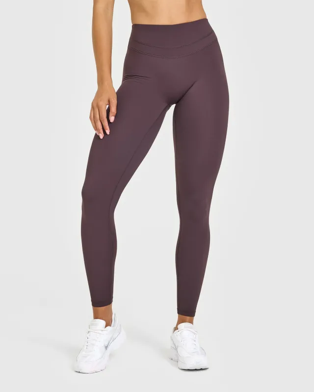 Unified High Waisted Leggings | Dark Umber Brown sold by Oner Active