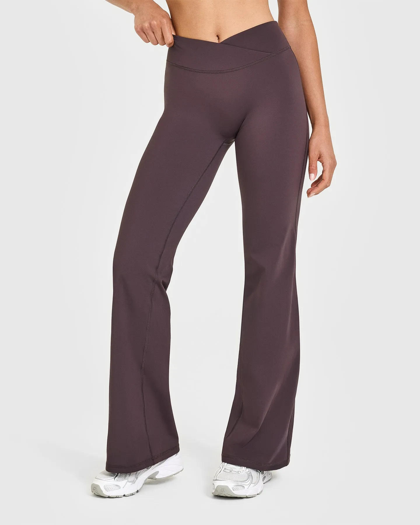 Unified Wrap Flared Bottoms | Dark Umber Brown sold by Oner Active