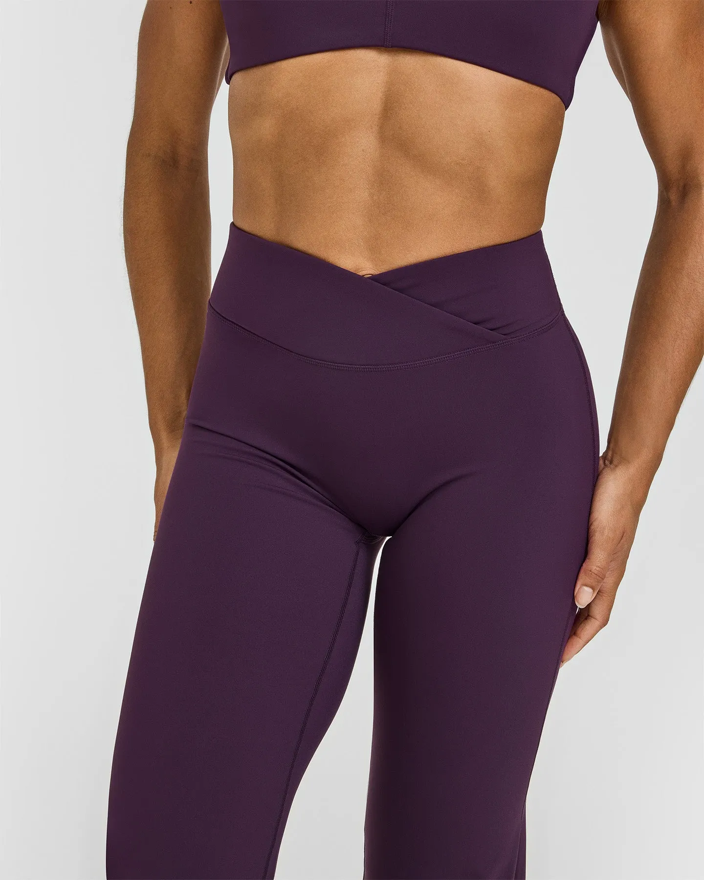 Unified Wrap Flared Bottoms | Blackberry Purple sold by Oner Active product image thumbnail 4