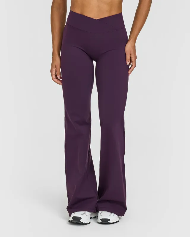 Unified Wrap Flared Bottoms | Blackberry Purple sold by Oner Active