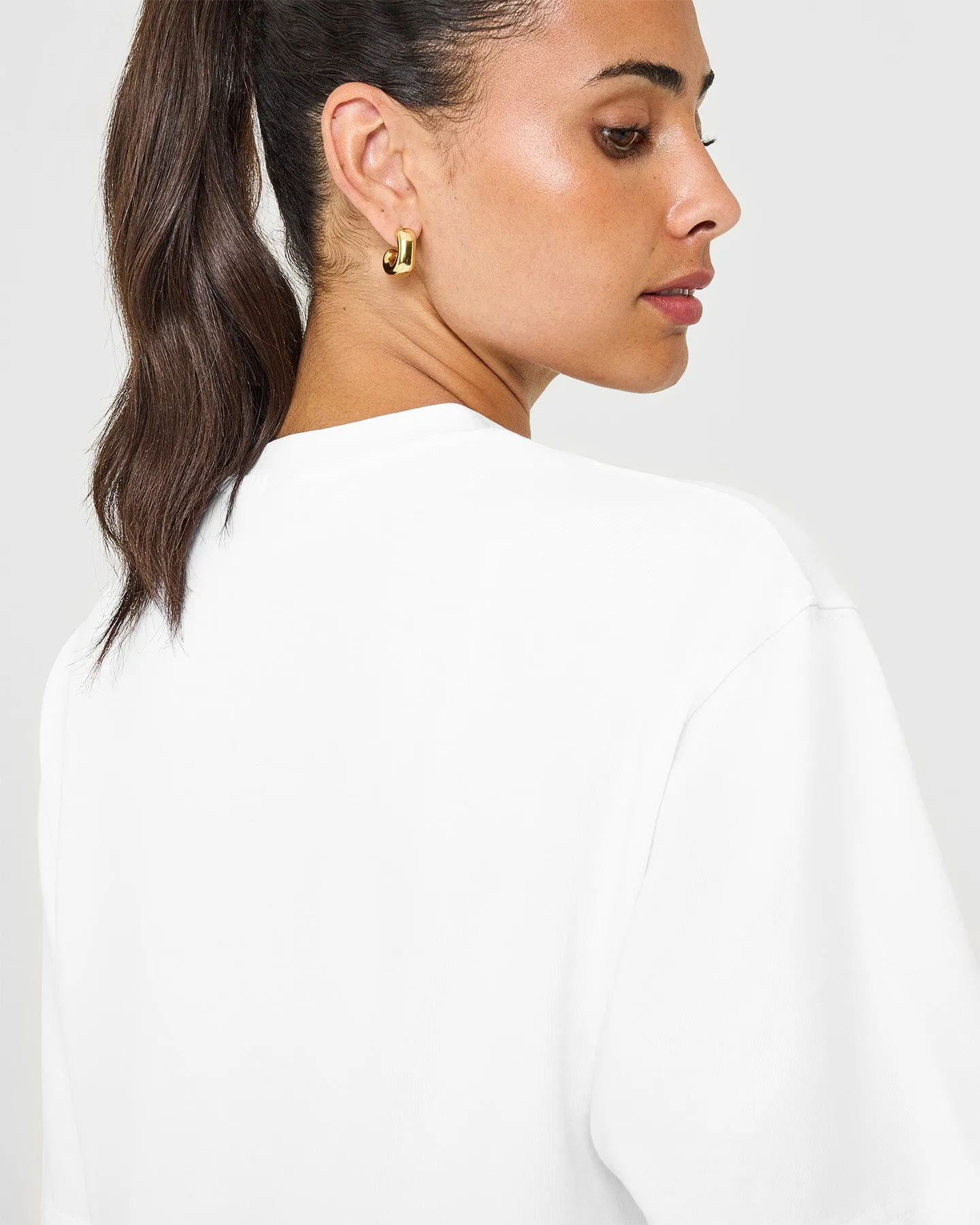 Oversized Oner Washed T-Shirt | White sold by Oner Active product image thumbnail 4