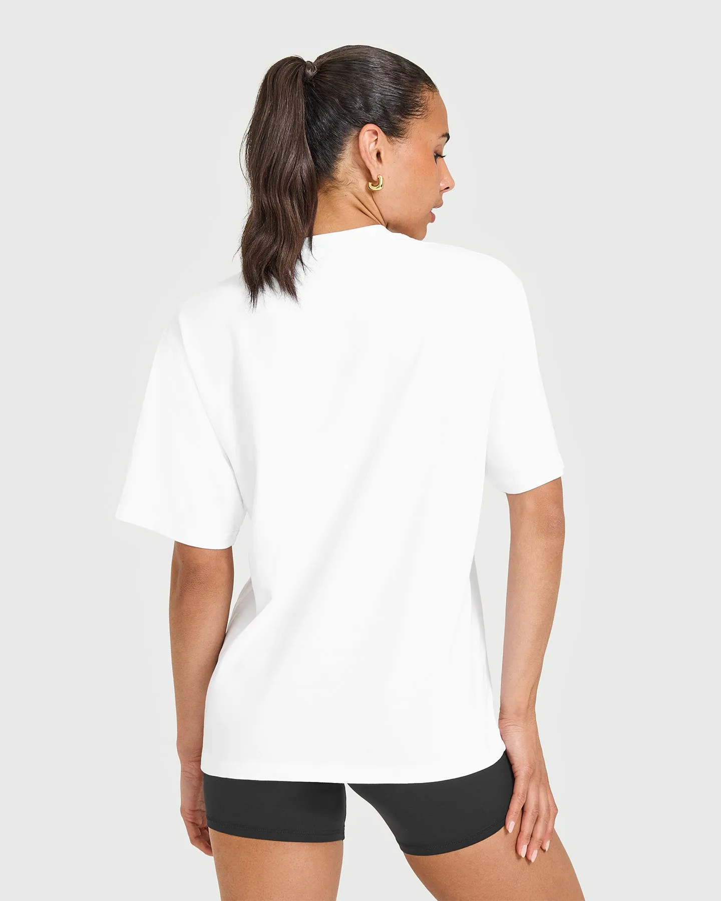 Oversized Oner Washed T-Shirt | White sold by Oner Active product image thumbnail 2