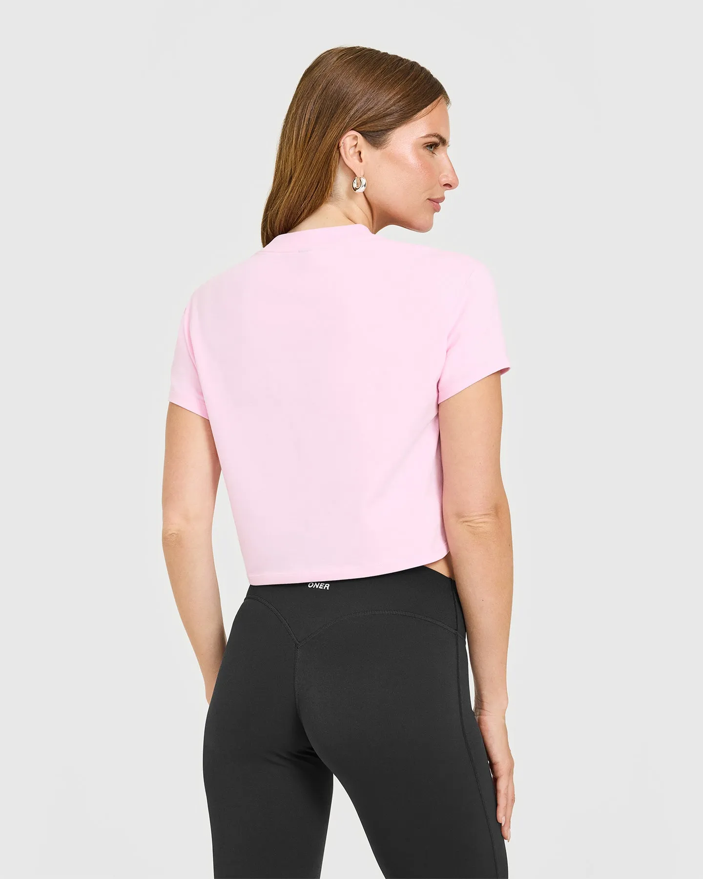 Cotton Relaxed T-Shirt | Chalk Pink sold by Oner Active product image thumbnail 2