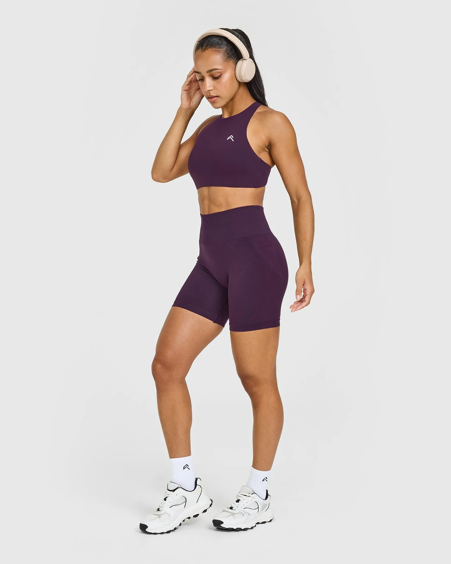EasyLift™ High Neck Sports Bra | Blackberry Purple sold by Oner Active product image thumbnail 3