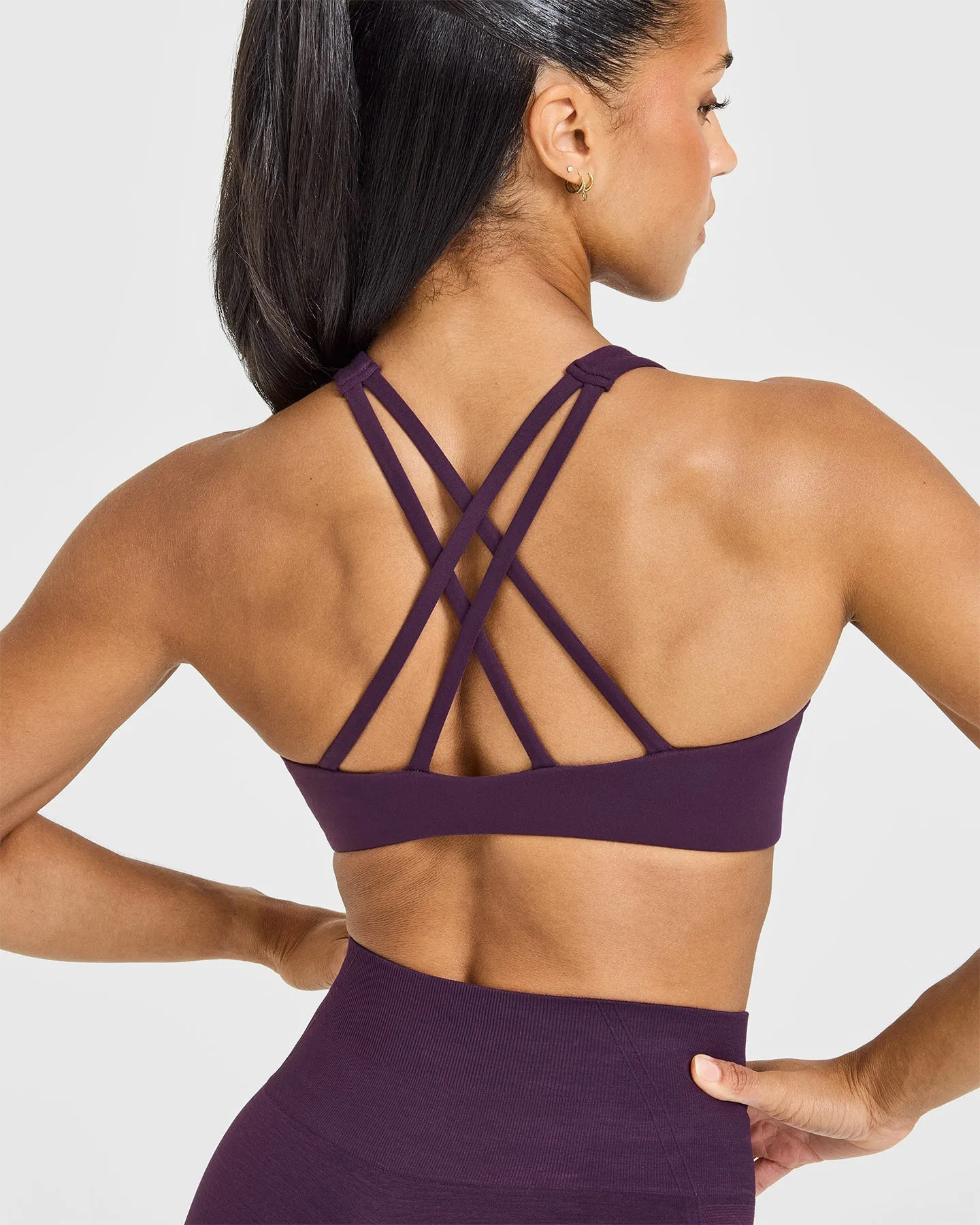 EasyLift™ High Neck Sports Bra | Blackberry Purple sold by Oner Active product image thumbnail 4