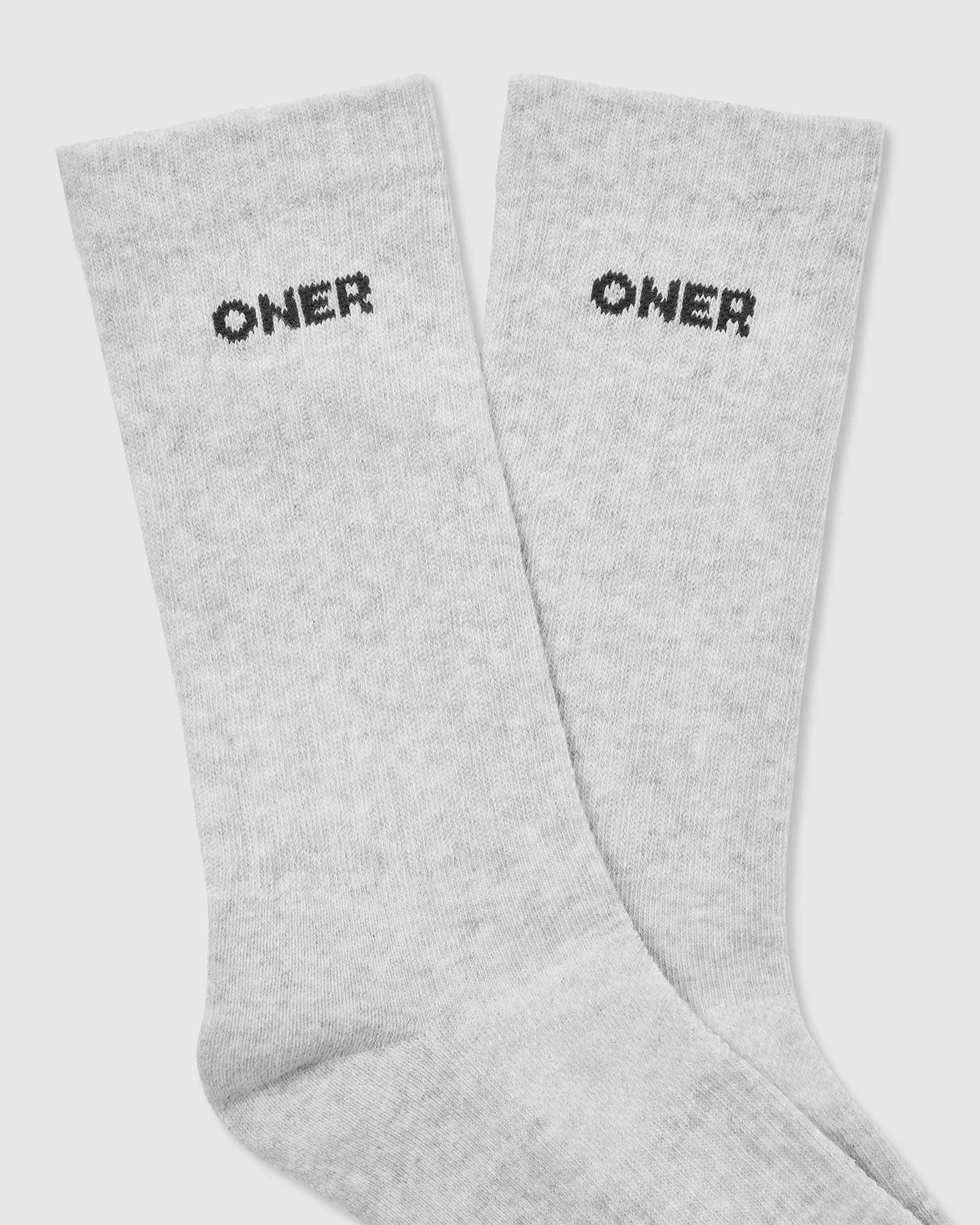 Varsity Long Crew Socks 2 Pack | Grey Marl/ White/ Blackberry sold by Oner Active product image thumbnail 5