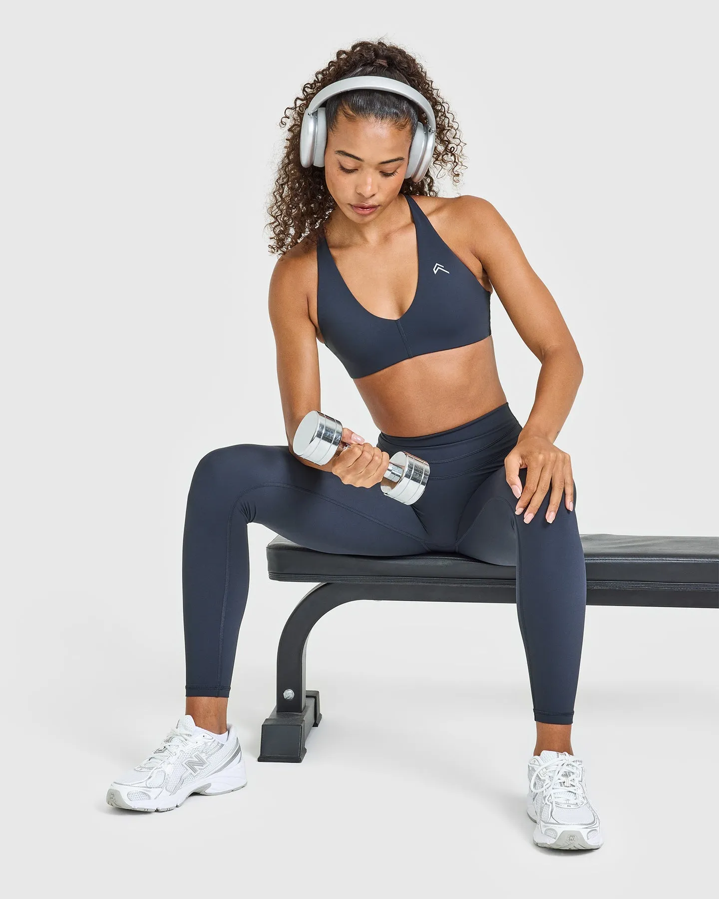 Unified Micro Bralette White Logo | True Blue sold by Oner Active product image thumbnail 3