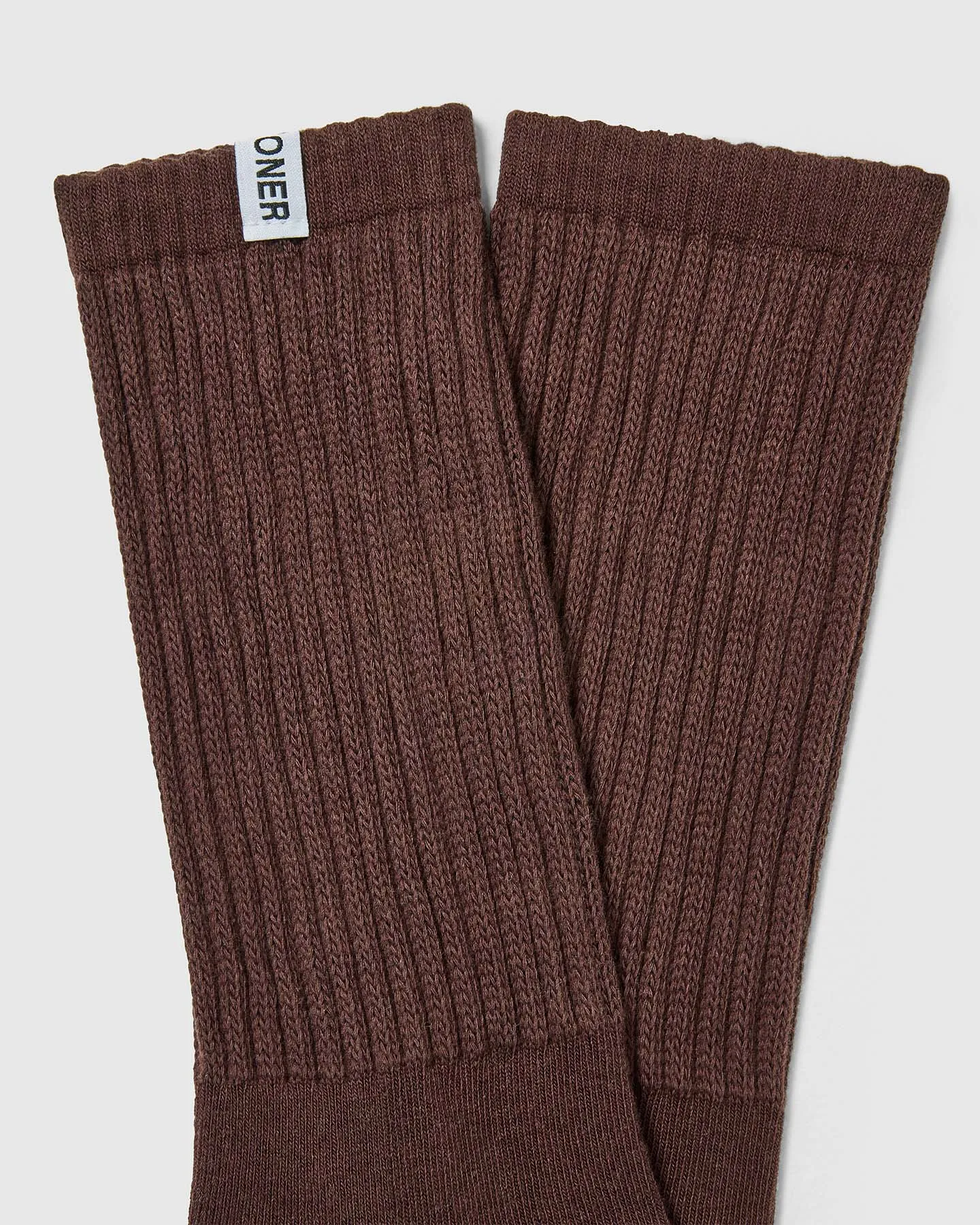 Stripe Slouchy Socks 3 Pack | Ruby Red/ Espresso Brown sold by Oner Active product image thumbnail 4