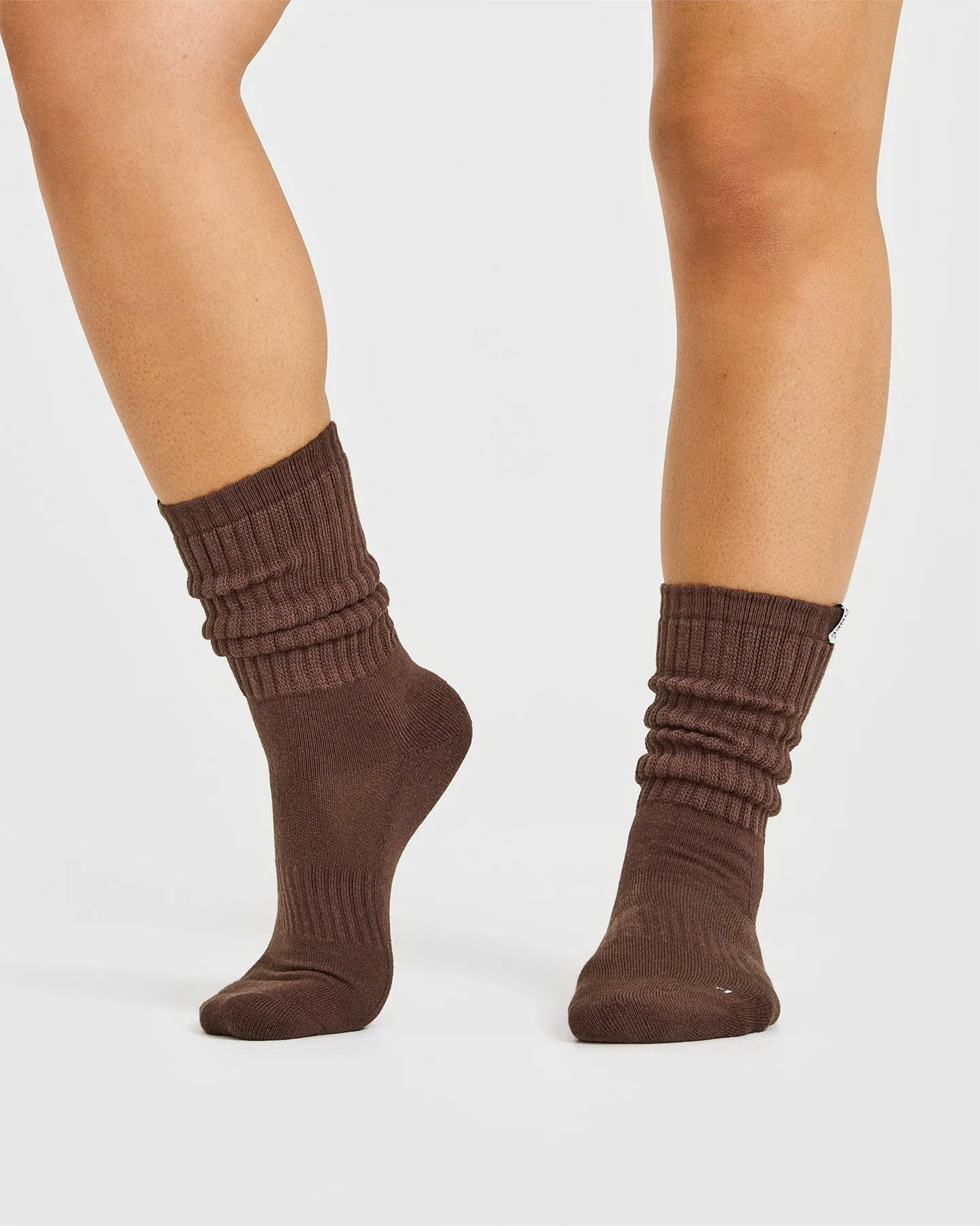 Stripe Slouchy Socks 3 Pack | Ruby Red/ Espresso Brown sold by Oner Active product image thumbnail 3