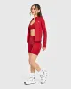 Timeless High Waisted Shorts with White Logo | Toasted Red sold by Oner Active
