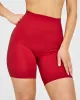 Timeless High Waisted Shorts with White Logo | Toasted Red sold by Oner Active
