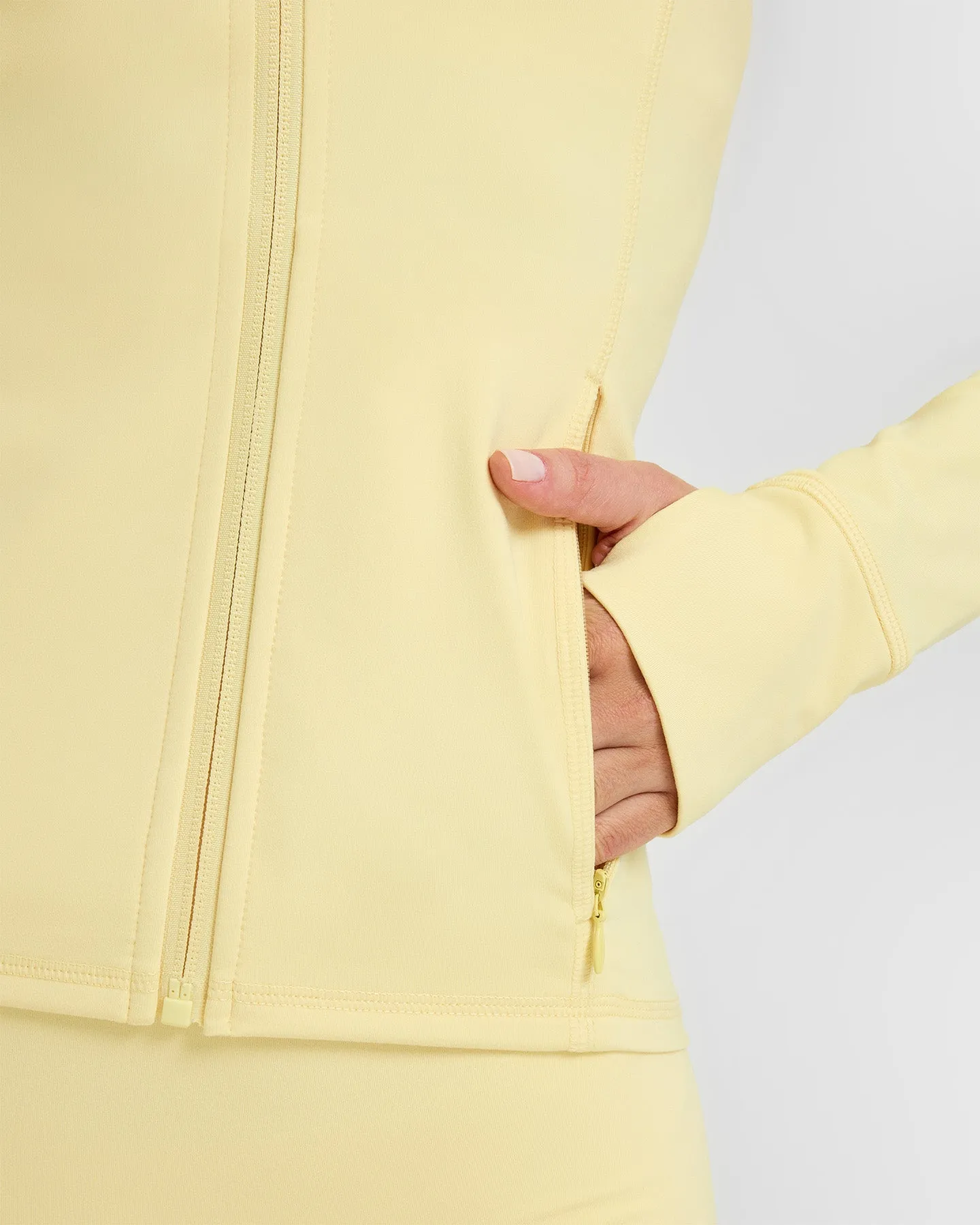 Timeless Jacket with White Logo | Sherbert Yellow sold by Oner Active product image thumbnail 5