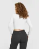 Mellow™ Rib Mid Long Sleeve Cardigan | Light Grey Marl sold by Oner Active