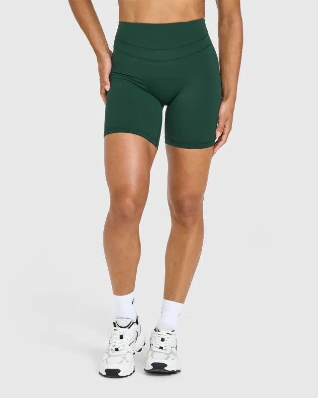 Unified High Waisted Shorts 6" | Racing Green sold by Oner Active