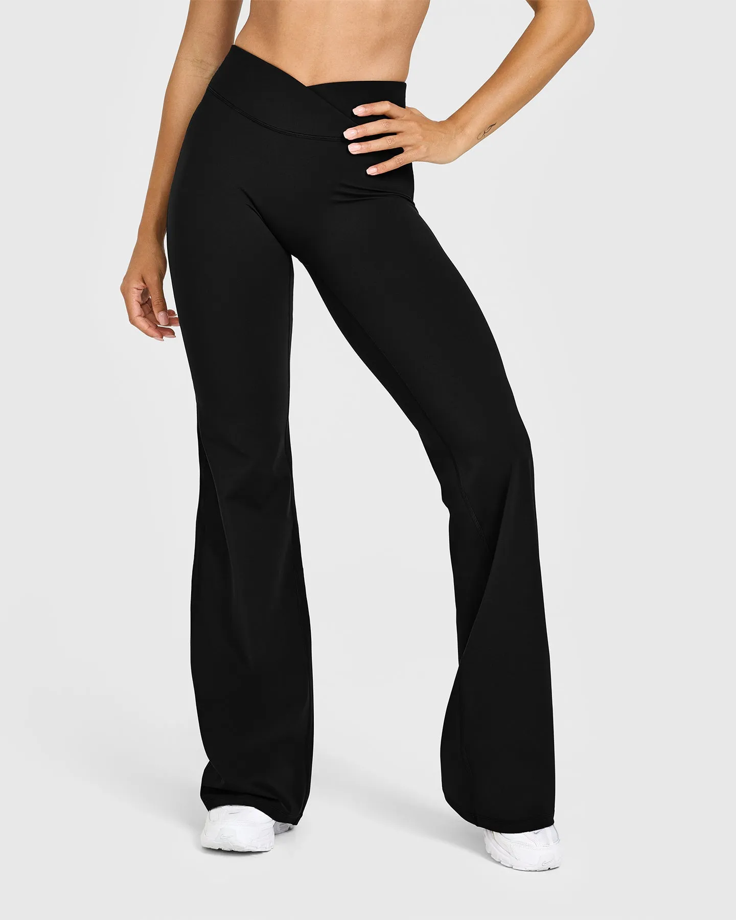 Unified Wrap Flared Bottoms White Logo | Black sold by Oner Active