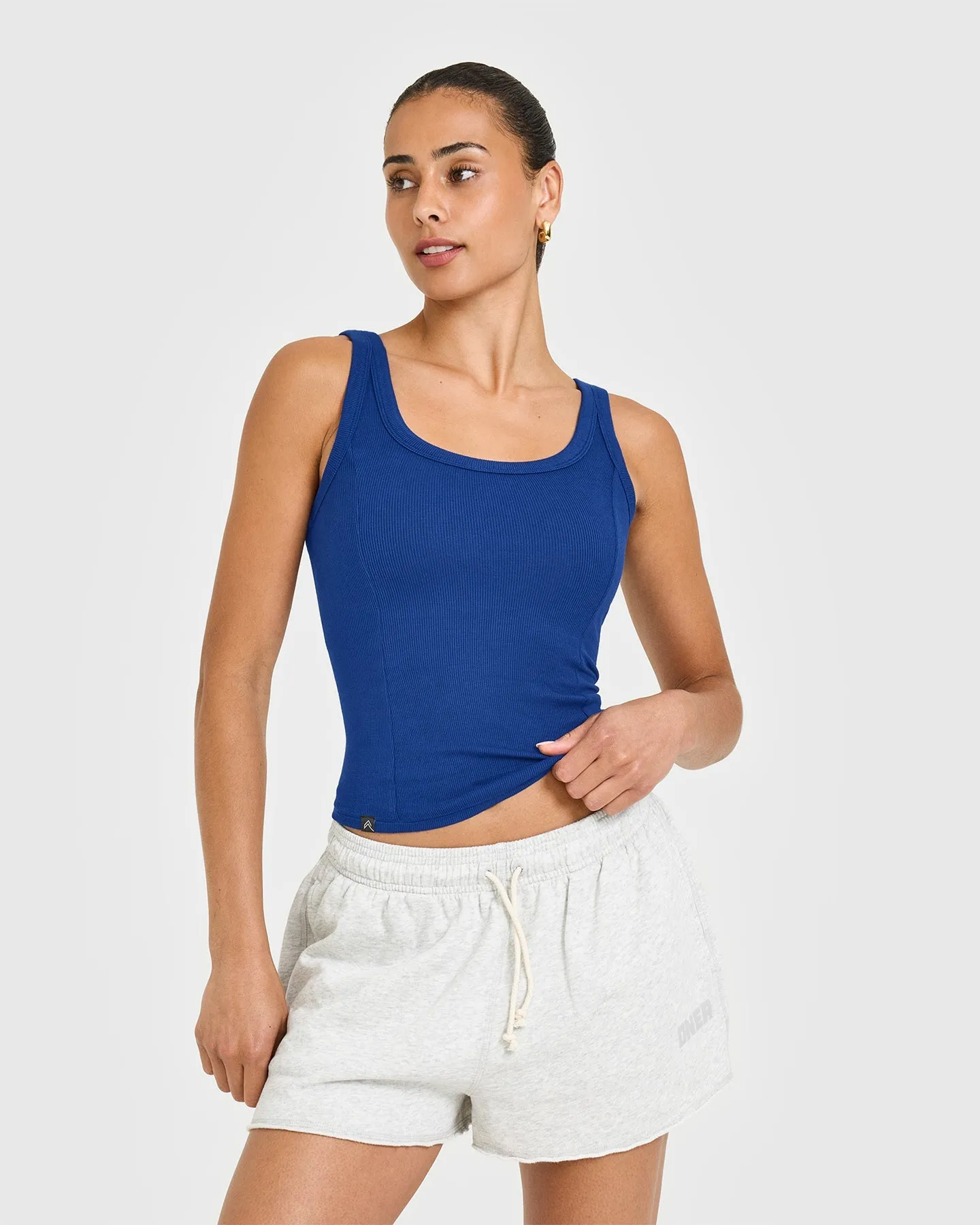 Mellow™ Rib Scoop Neck Vest | Vintage Navy sold by Oner Active