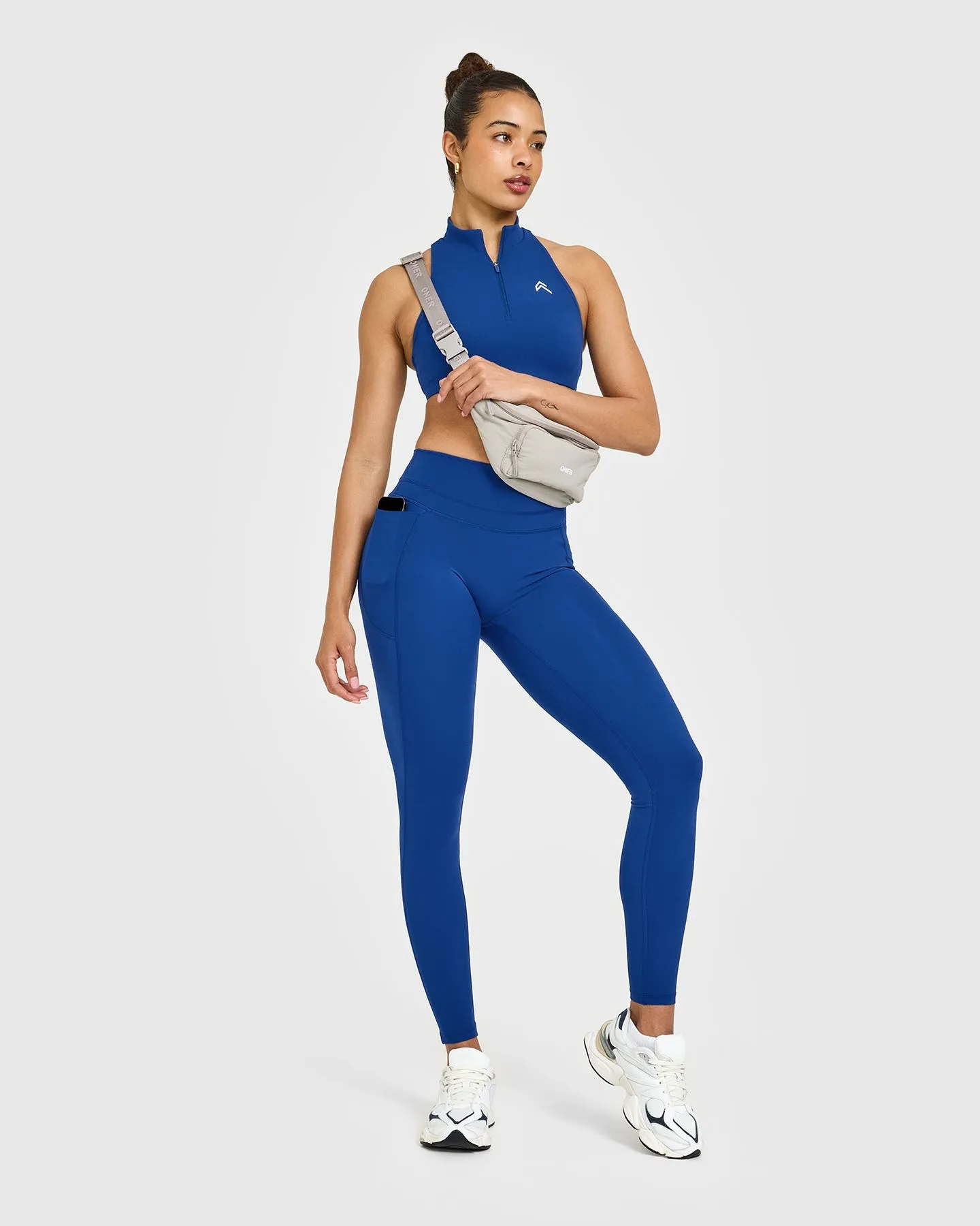 Unified High Waisted Pocket Leggings | Vintage Navy sold by Oner Active product image thumbnail 3