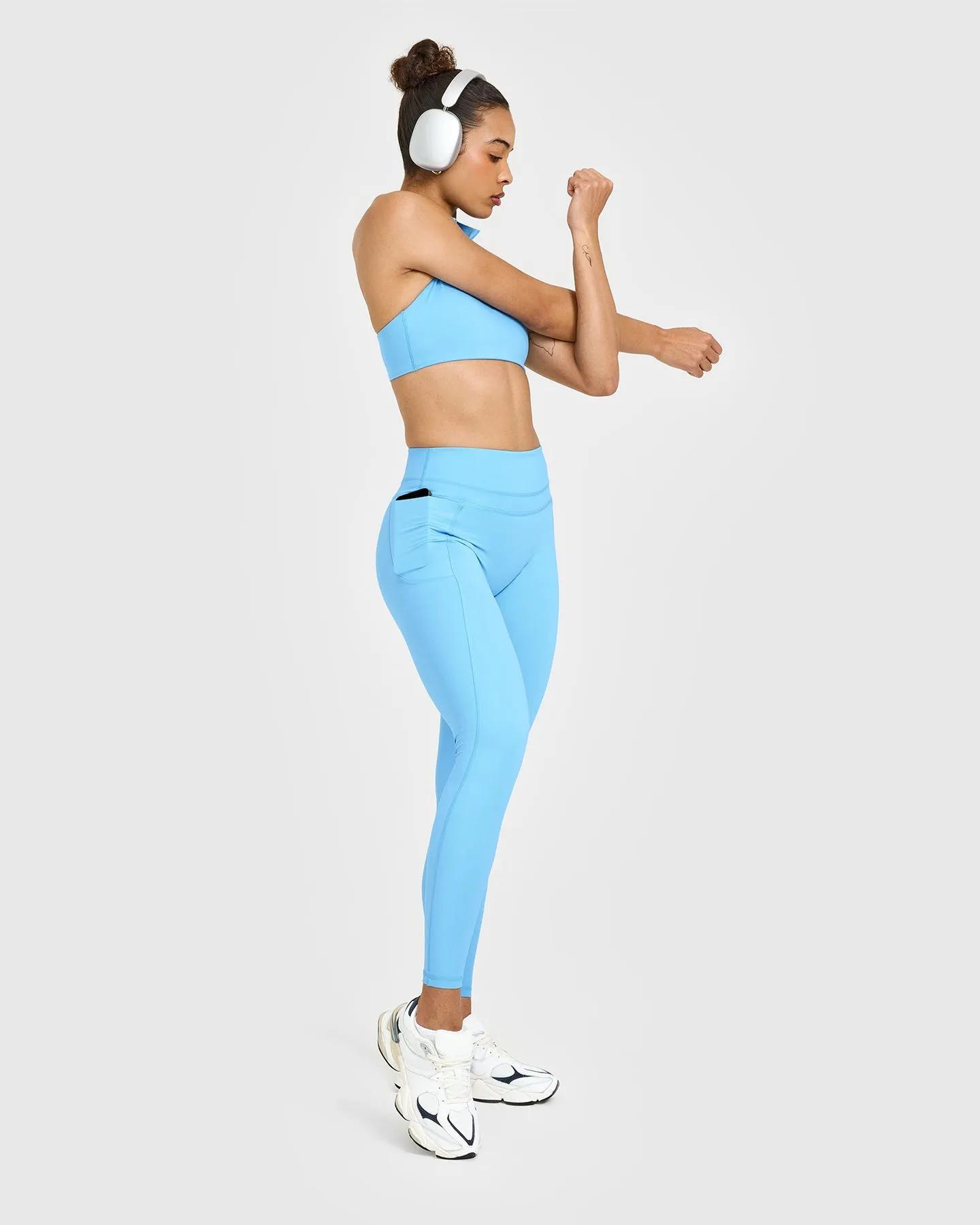 Unified High Waisted Pocket Leggings | Arctic Blue sold by Oner Active product image thumbnail 3